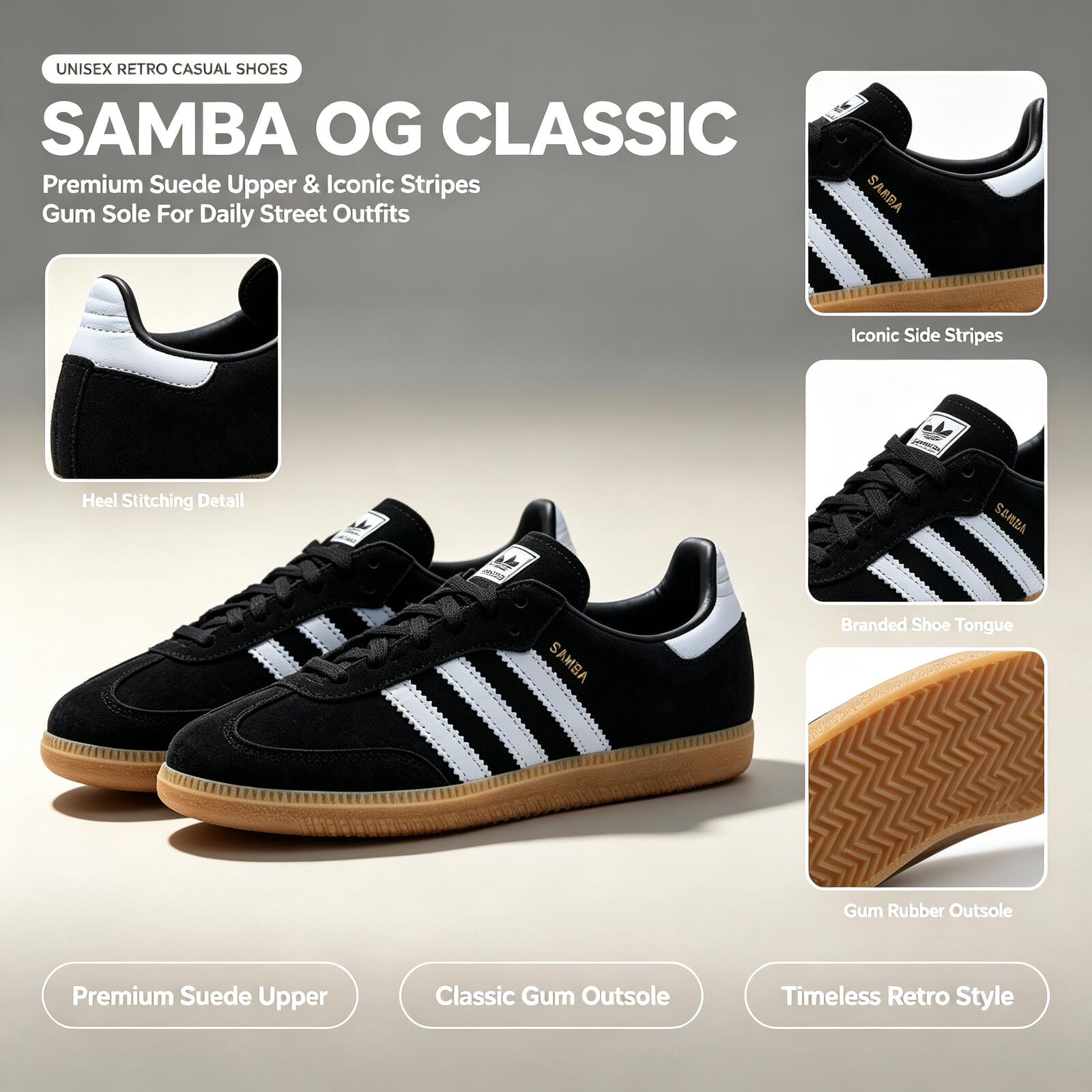 Adidas Shoes Samba - Adidas Officiel Authentique SAMBA OG IH6850