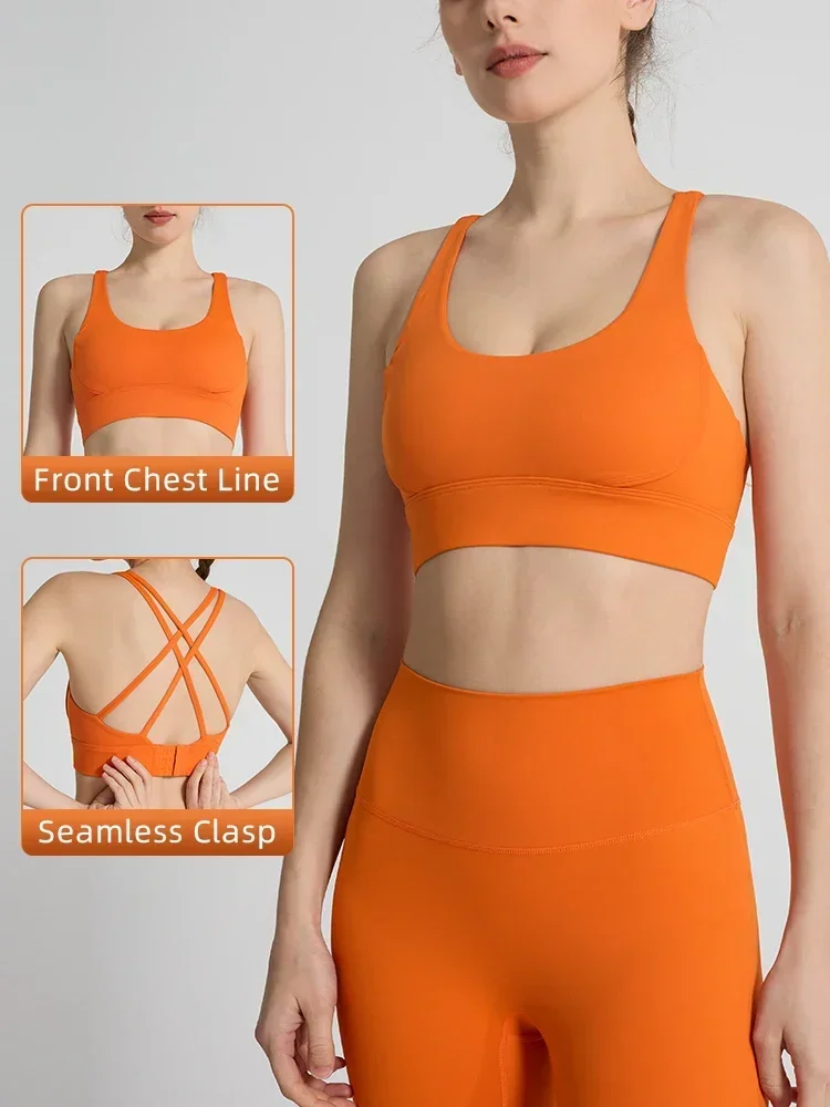 Sports Bra Racerback - Soutien-gorge de sport pour femme, bretelles