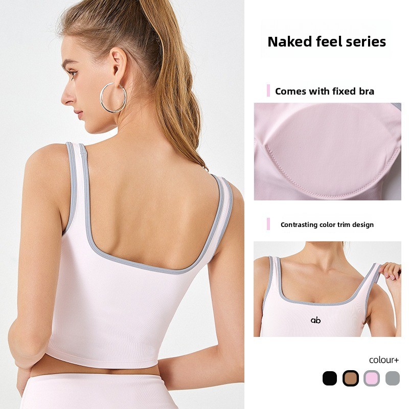 Débardeur de yoga côtelé pour  - Plunge Bra Push Up avis et prix