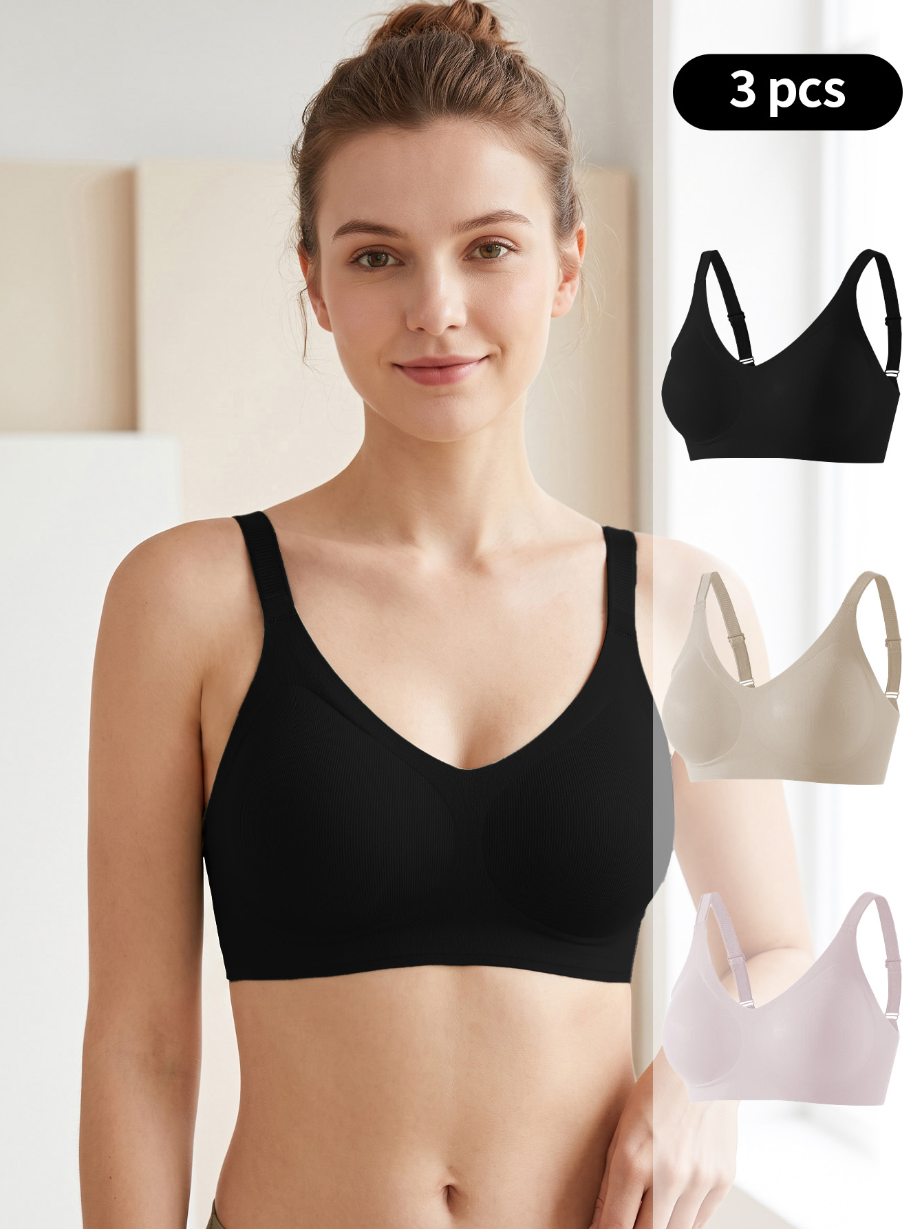 Ensemble de 3 soutiens-gorge s - Wirefree Bra Comfort avis et prix